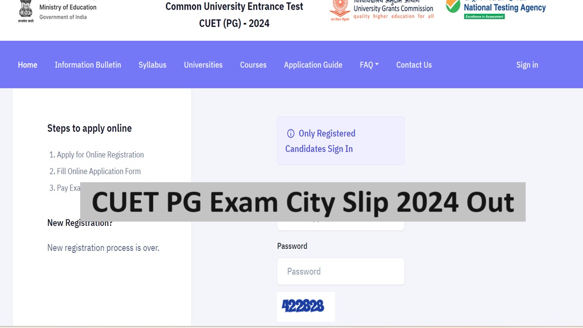 CUET PG Exam City Slip 2024 uit, downloaden van pgcuet.samarth.ac.in |  Onderwijsnieuws