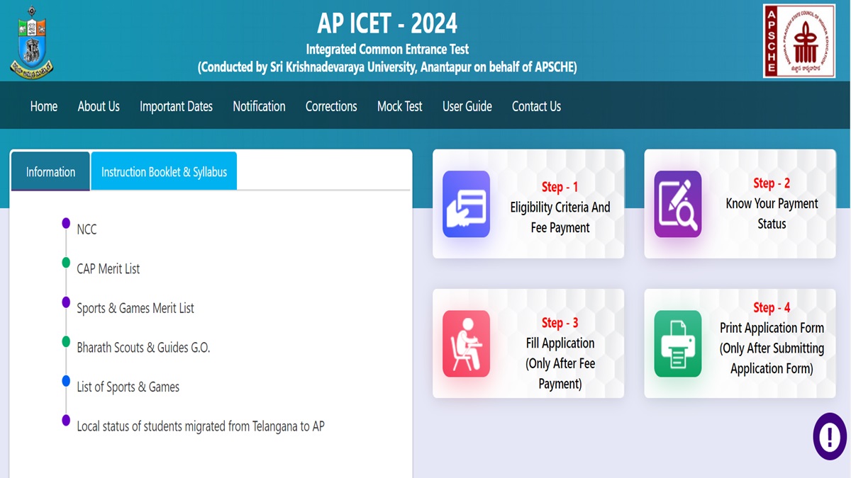 AP ICET 2024 Registration Begins Today At Cets.apsche.ap.gov.in Apply ...