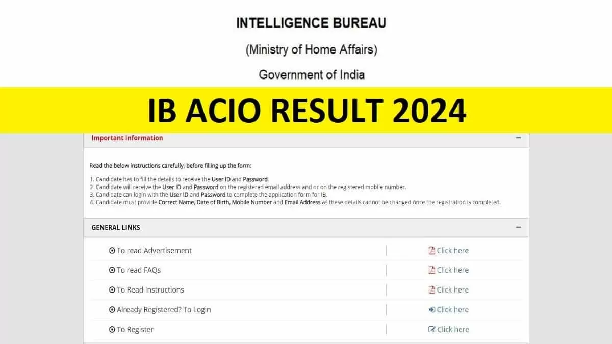 IB ACIO Tier 1 Result 2024 Declared Check How to Download, Tier 2 Details
