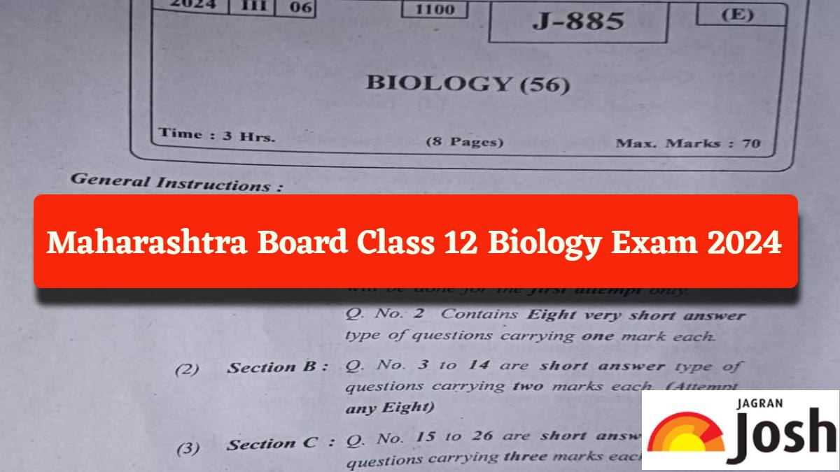 Maharashtra Board HSC Biology Exam Analysis 2024 with Question Paper and Answer Key PDF