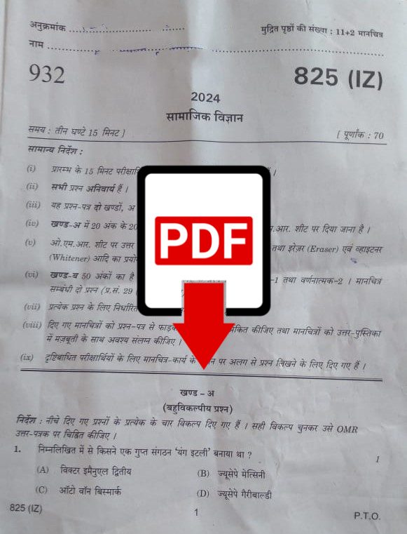 sst pyqs class 10 2024 with solutions pdf download