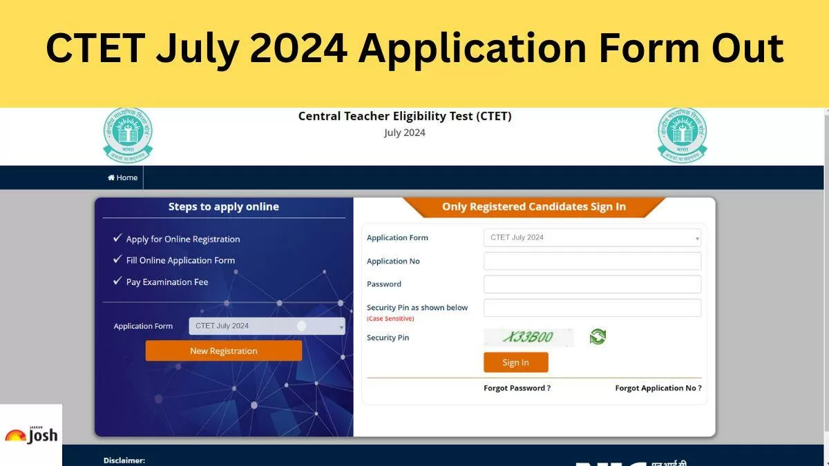 Get all the details on CTET July 2024 Application Form here.