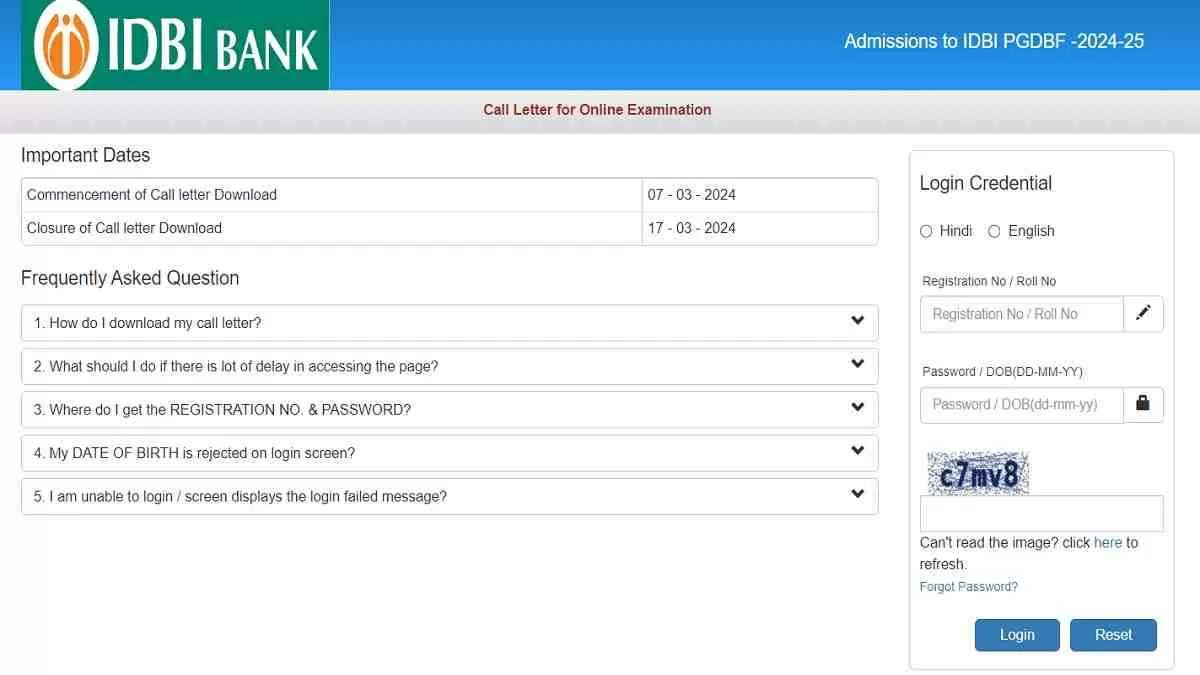 Get the direct link to IDBI JAM  Admit Card 2024 here.