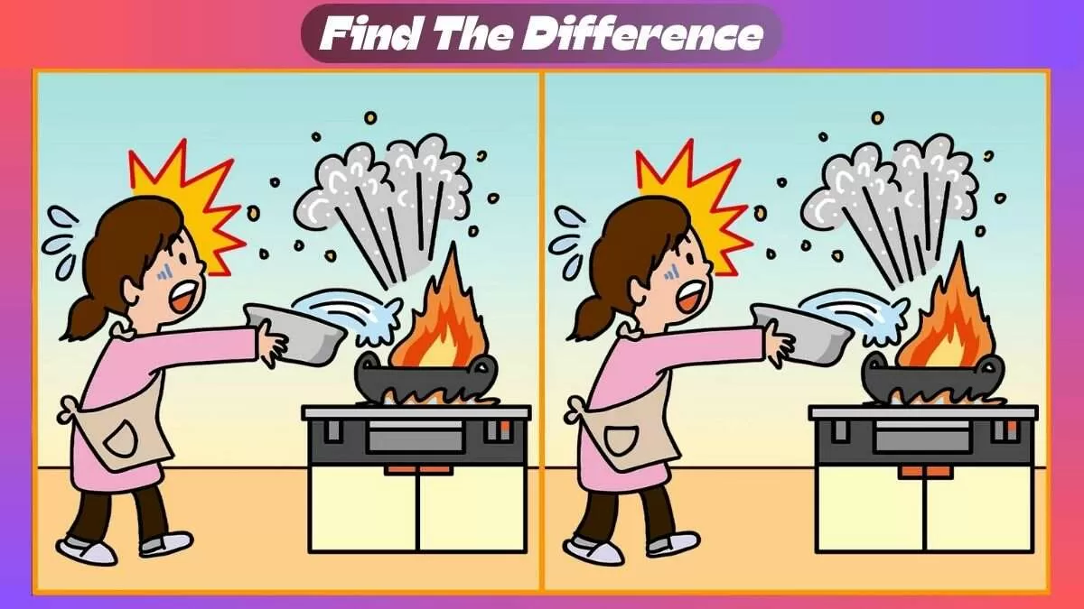 Find 3 Differences In 19 Seconds In Kitchen Disaster Scene