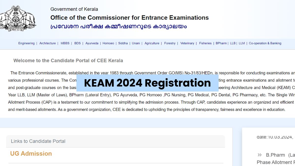 CEE To Begin KEAM 2024 Registration Soon, Check Details Here