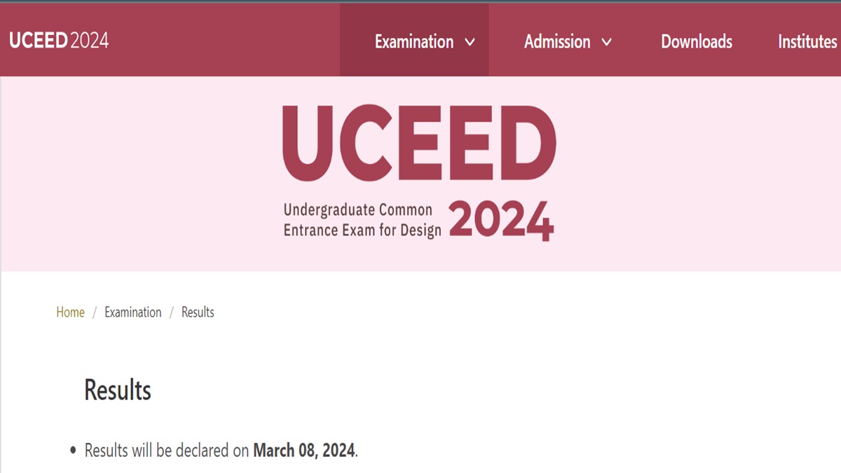 UCEED 2024 Result Out, Direct Link to Download at uceed.iitb.ac.in