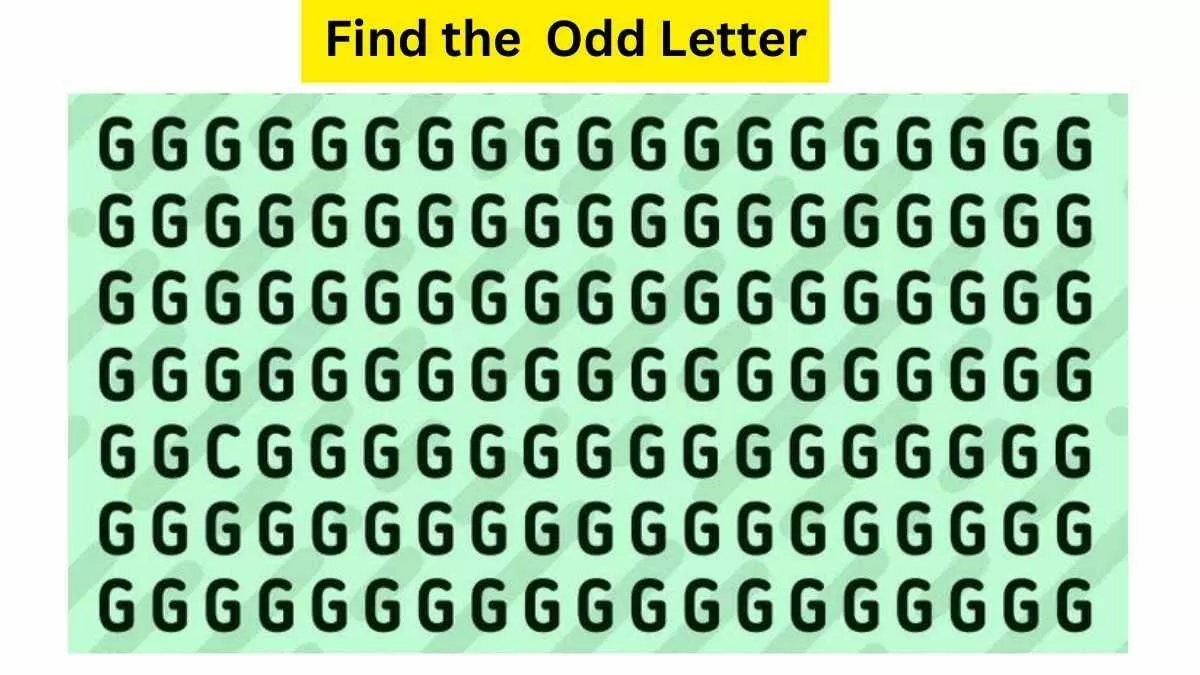Spot The Odd Letter In The Picture!