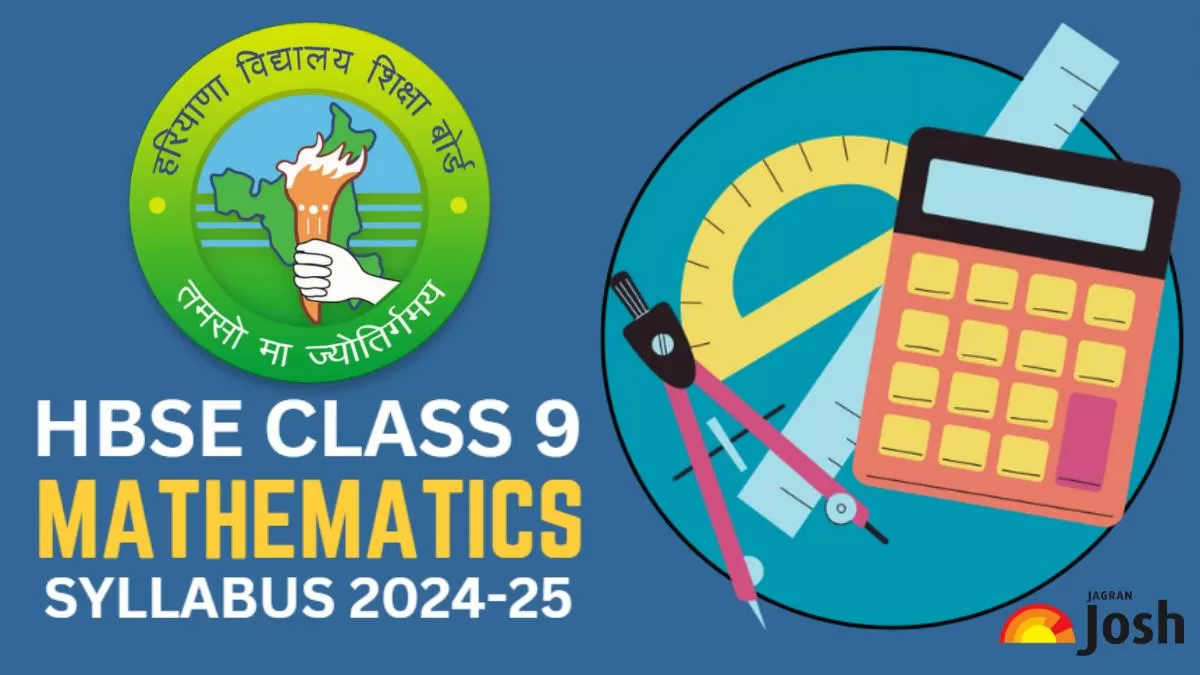 Hbse Class 9 Maths Syllabus 2024-25: Download Haryana Board Syllabus Pdf