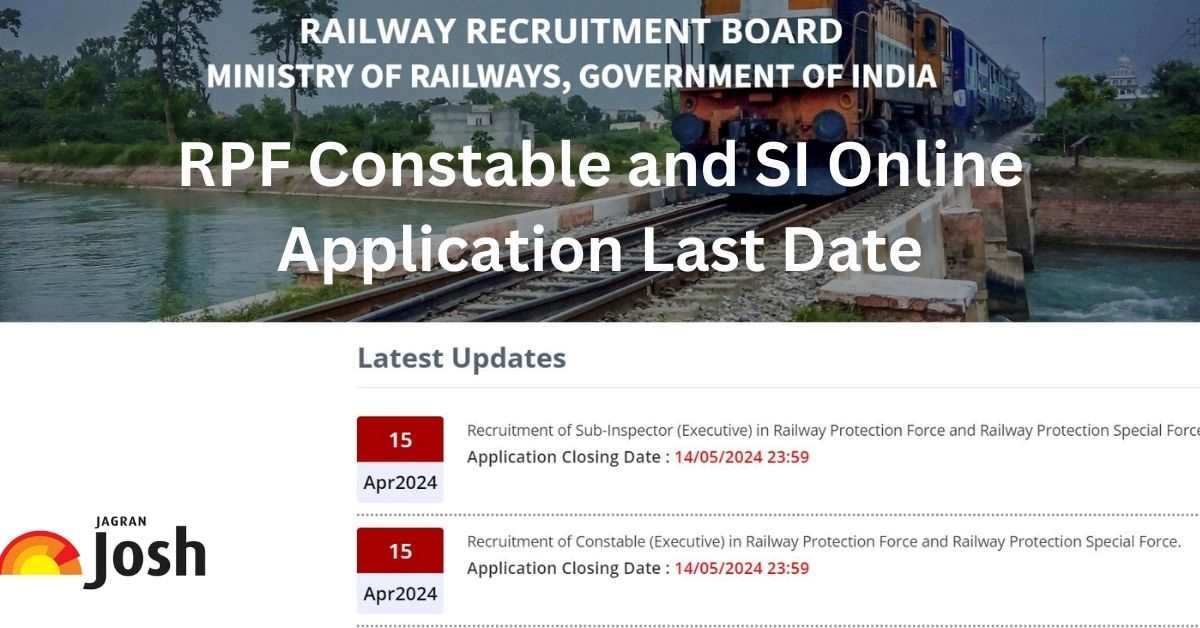 RPF Constable Apply Online Last Date 2024, Its time to Fasten Your SI Application Process, Pay Application Fee
