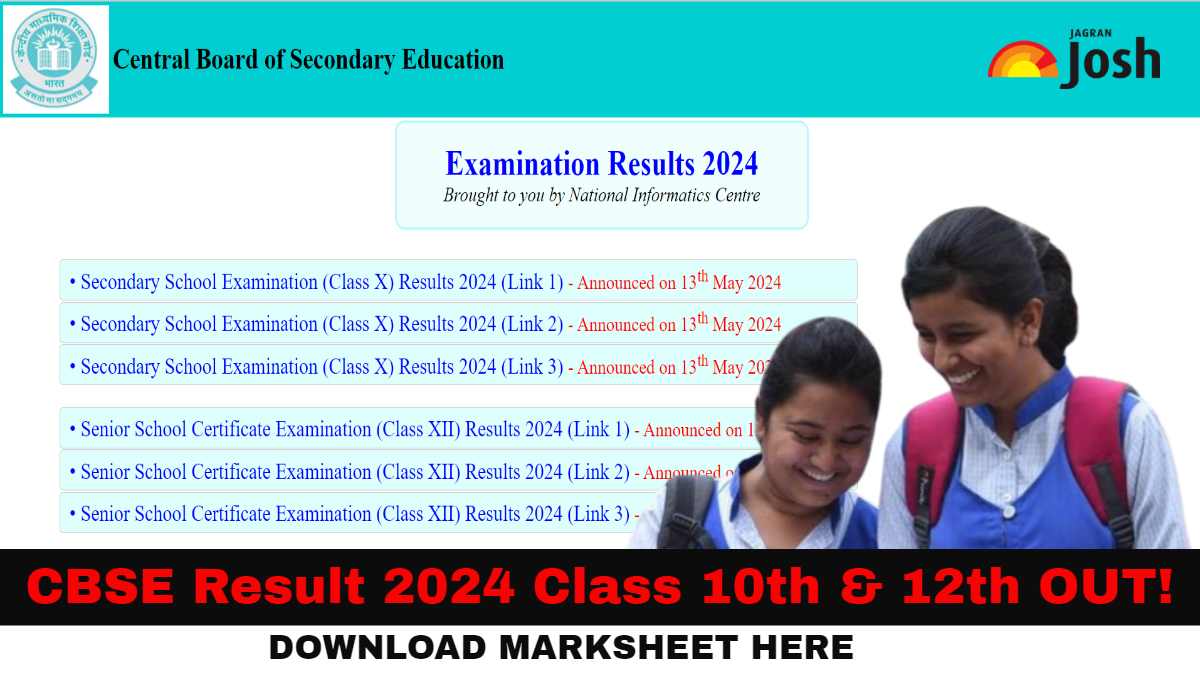 CBSE Result 2024 Class 12, 10 Easy Steps to Check CBSE 12th, 10th