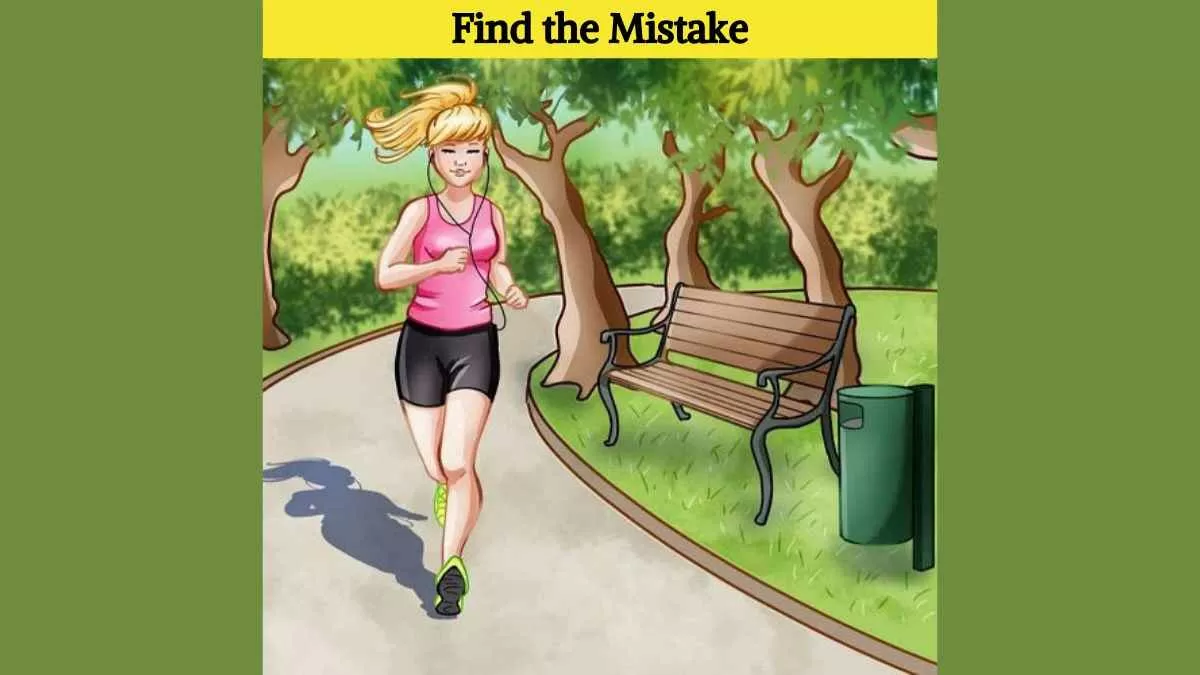 Find the mistake in jogging scene