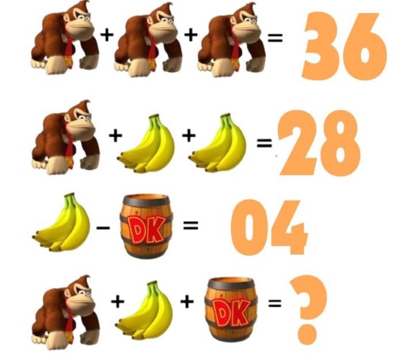 A Donkey Kong Brainteaser for the Mind: Can You Crack the Code and Find ...