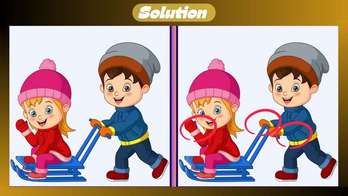 Find 3 Differences In 17 Seconds In This Sleighing Scene