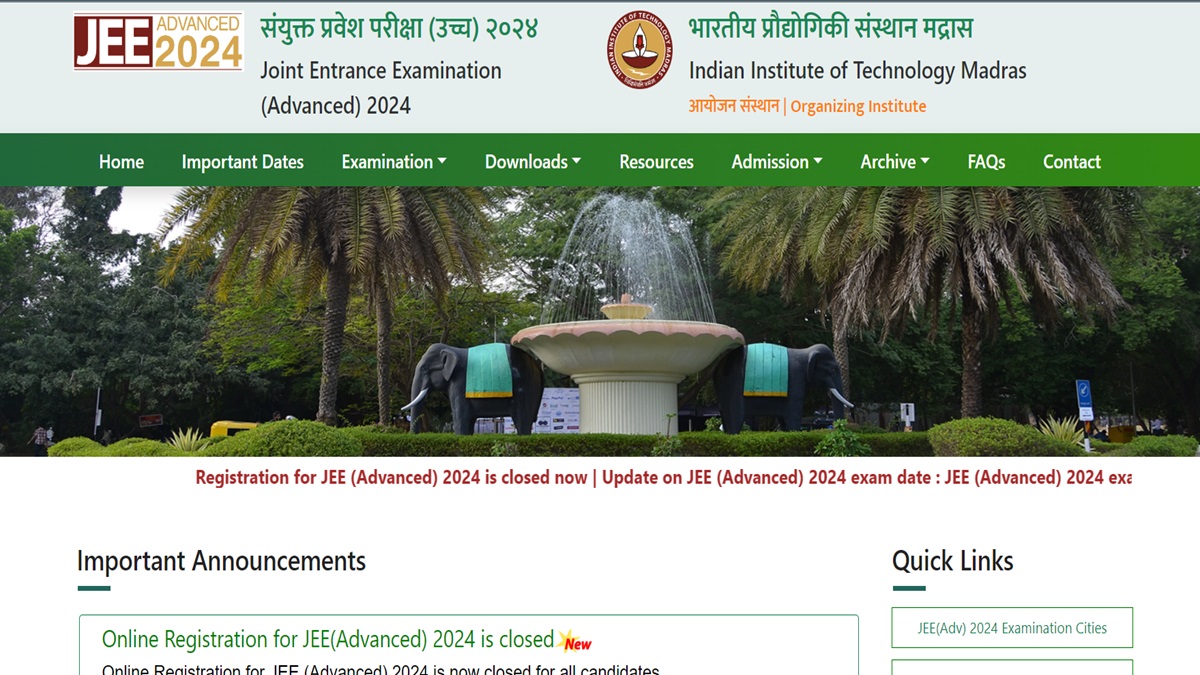 JEE Advanced 2024 Admit Card Out, Get Direct Lnik Here