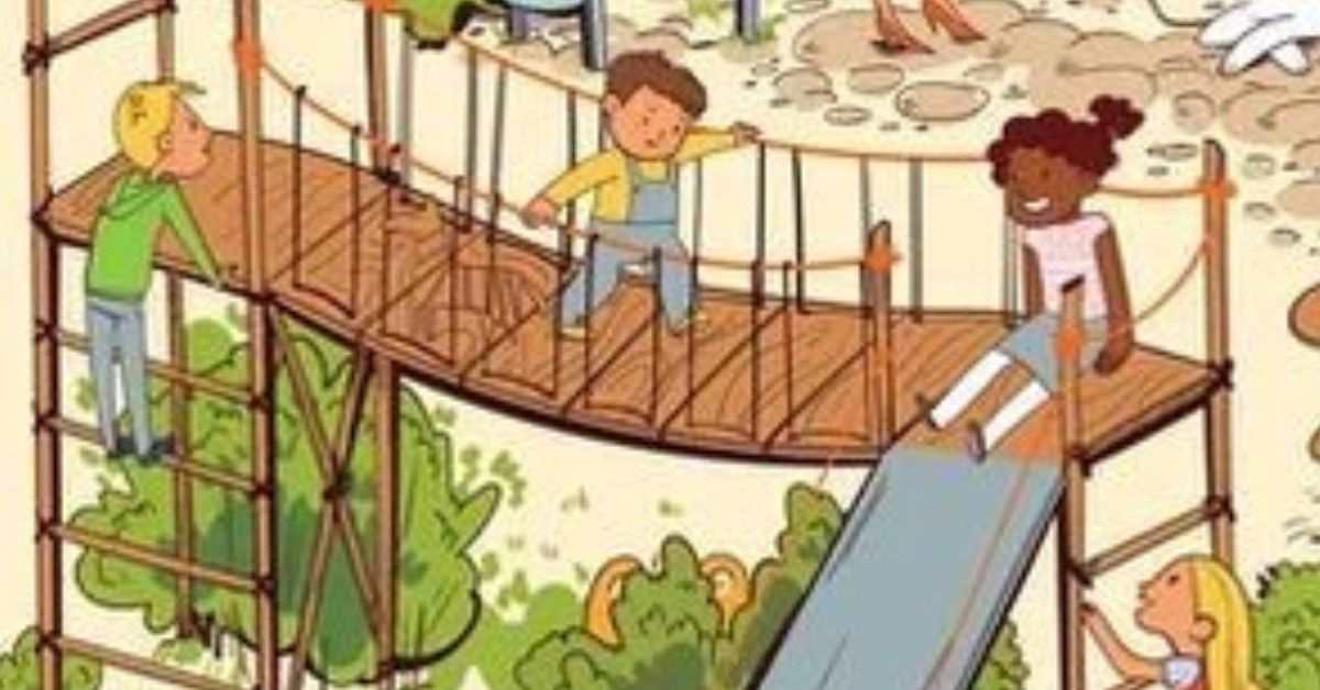 Seek and Find Puzzle: Test Your Vision By Finding the Hidden Tiger in this Park Scene in 9 Seconds