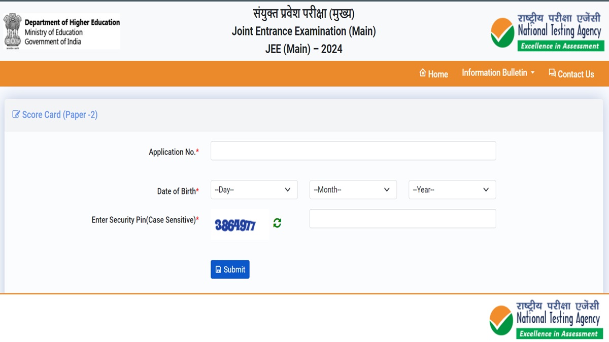 JEE Main 2024 Paper 2 Results Declared, Get Direct Link Here