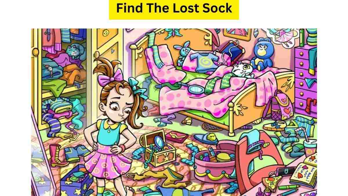 Help The Little Girl Find Her Socks Hidden In This Optical Illusion Within  13 Seconds. Try Your Luck!