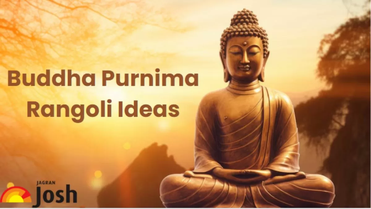 Get here Buddha Purnima Rangoli designs for students