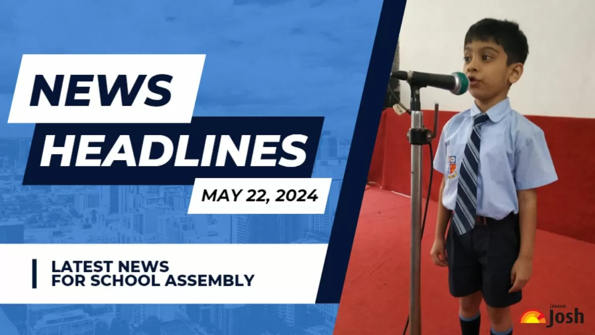 Get here today’s and tomorrow's news headlines in English for School Assembly.