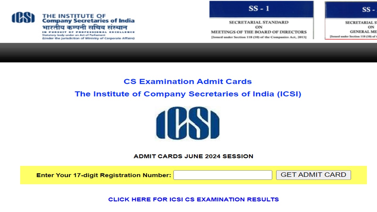 CS June 2024 Executive Exam Admit Card