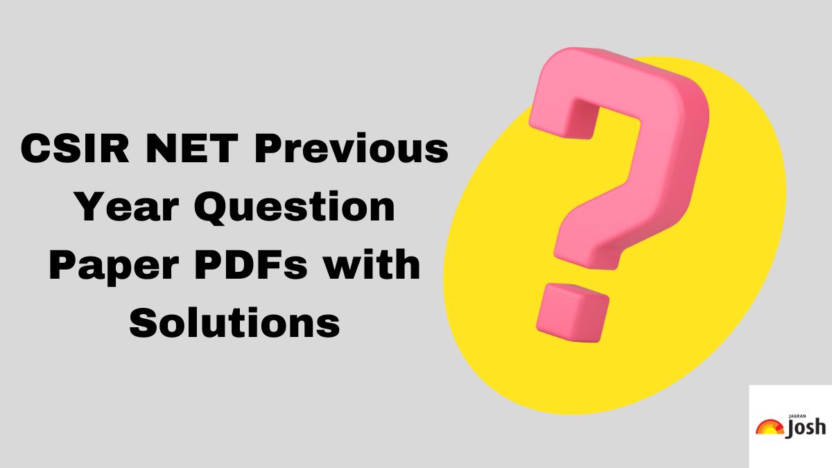 CSIR NET question papers from the previous year as PDF download