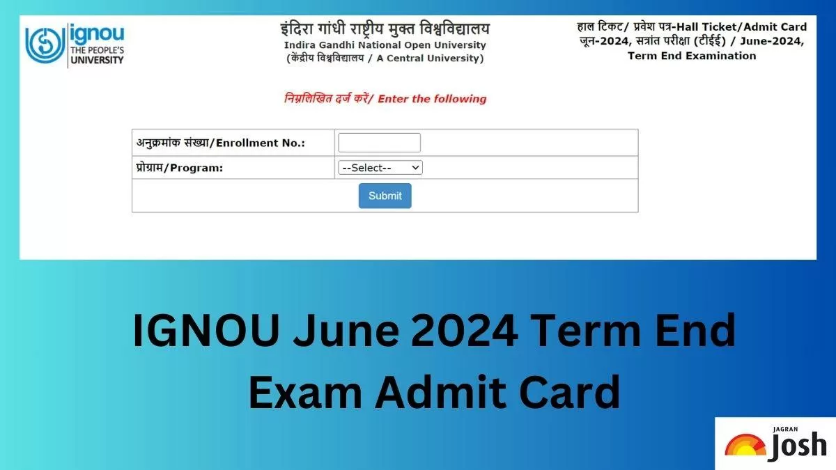 Get the direct link to download the IGNOU Admit Card 2024 PDF here.