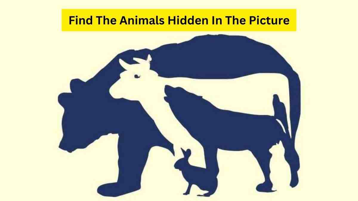 How Fast You Can Find All The 10 Animals Hidden In This Optical Illusion? Timer Is On!