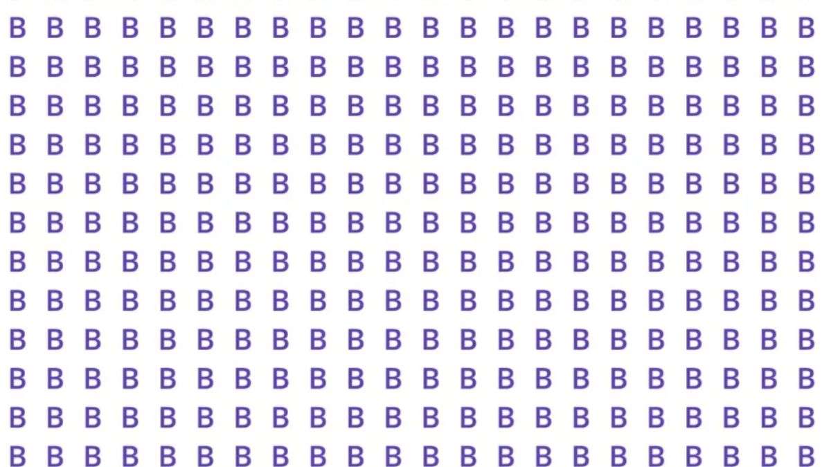 Optical Illusion IQ Test: Only 1% With Super Sharp Vision Can Spot The Number Hidden Among 'B's In 8 Seconds!