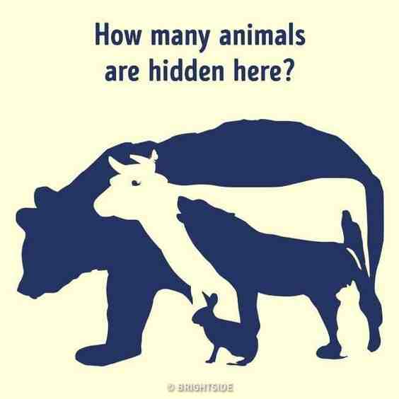 How Fast You Can Find All The 10 Animals Hidden In This Optical ...