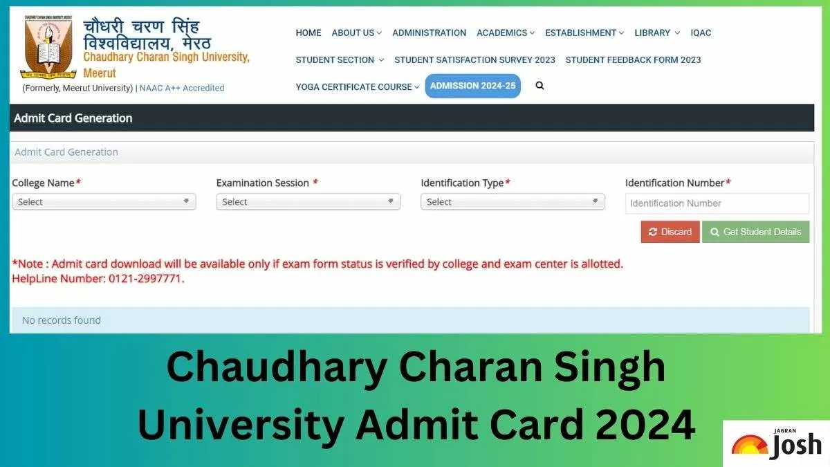 Get the direct link to download the CCSU Admit Card 2024 PDF here.