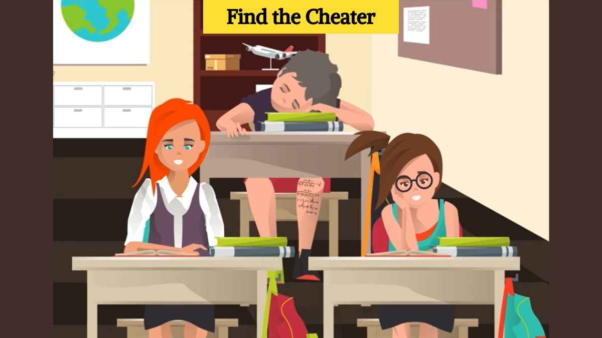 Picture Puzzle IQ Test: Find the cheater in the exam hall in 5 seconds!