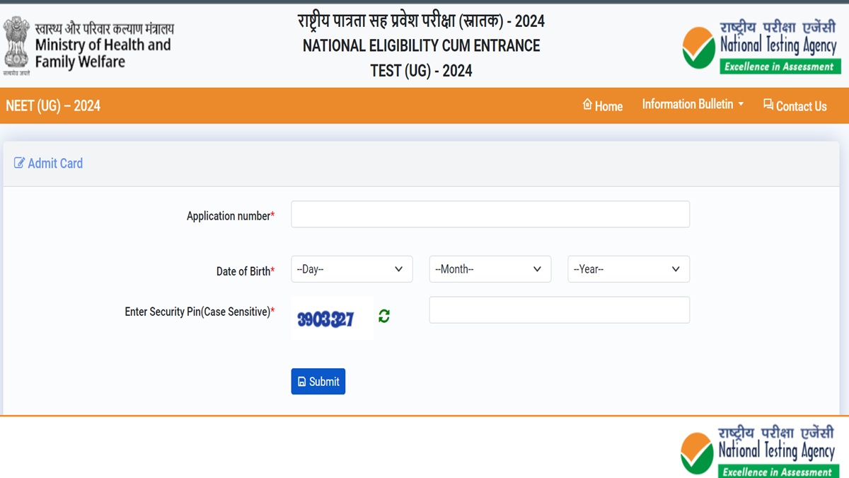 NEET UG Admit Card 2024 Out At neet.ntaonline.in, Get Direct Link Here ...