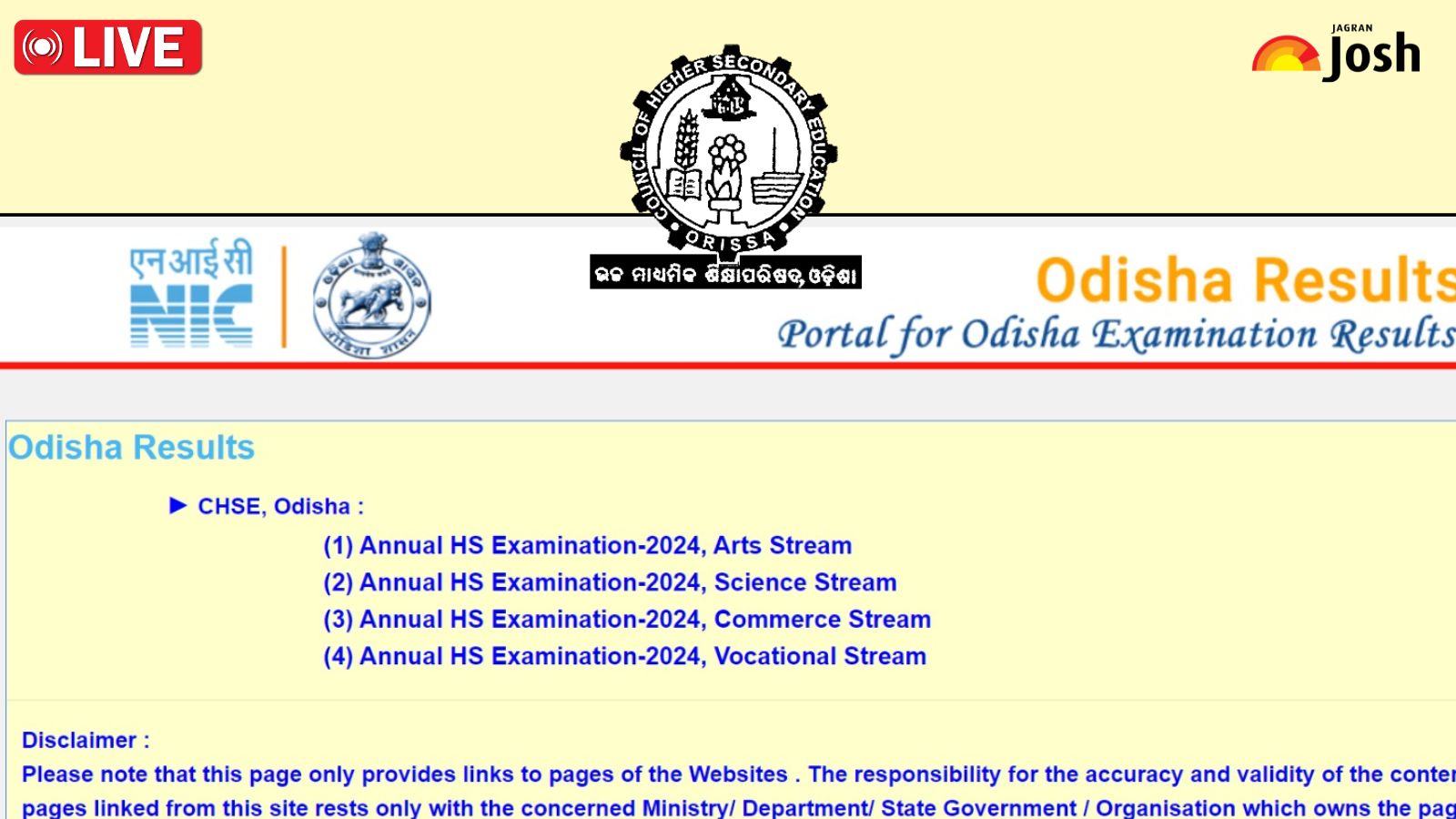 Get here CHSE 12th Result 2024 at orissaresults.nic.in, chseodisha.nic.in and download Plus Two Result marksheet