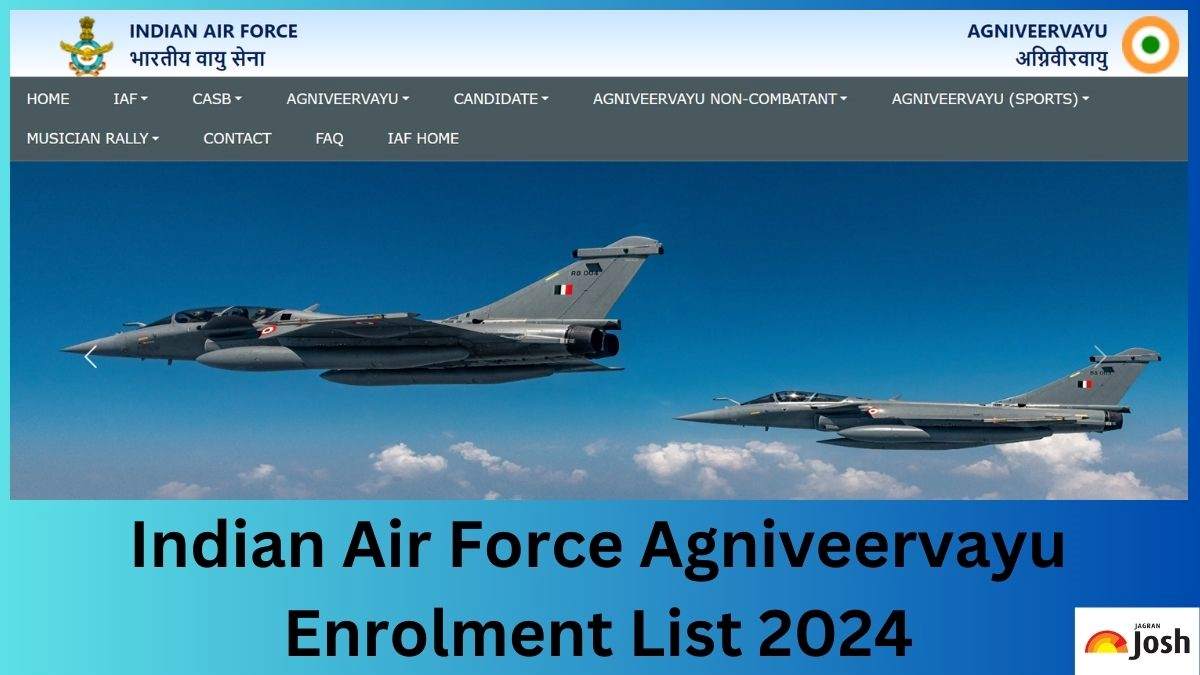 IAF Agniveervayu Final Result 2024 OUT at agnipathvayu.cdac.in, Direct Link to Check the Enrolment List