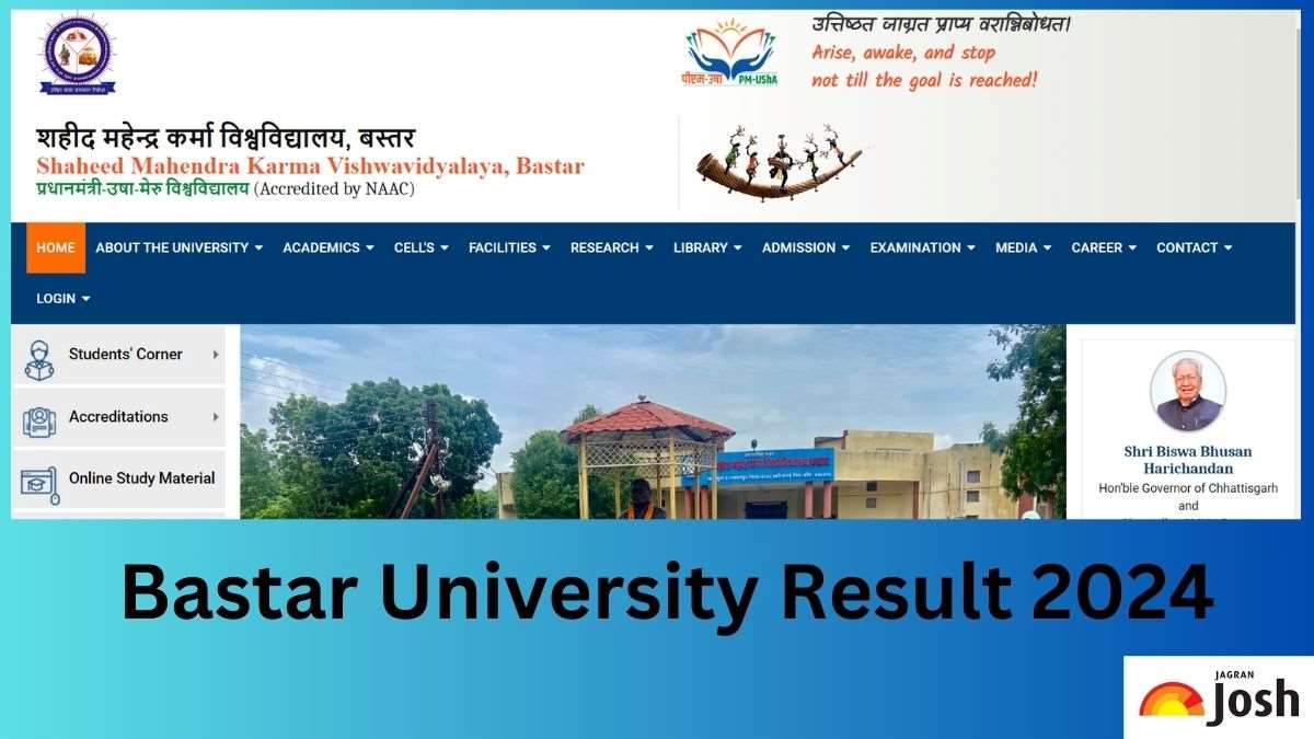 Bastar University Result 2024 OUT at smkvbastar.ac.in, Direct Link to Download UG and PG Marksheet