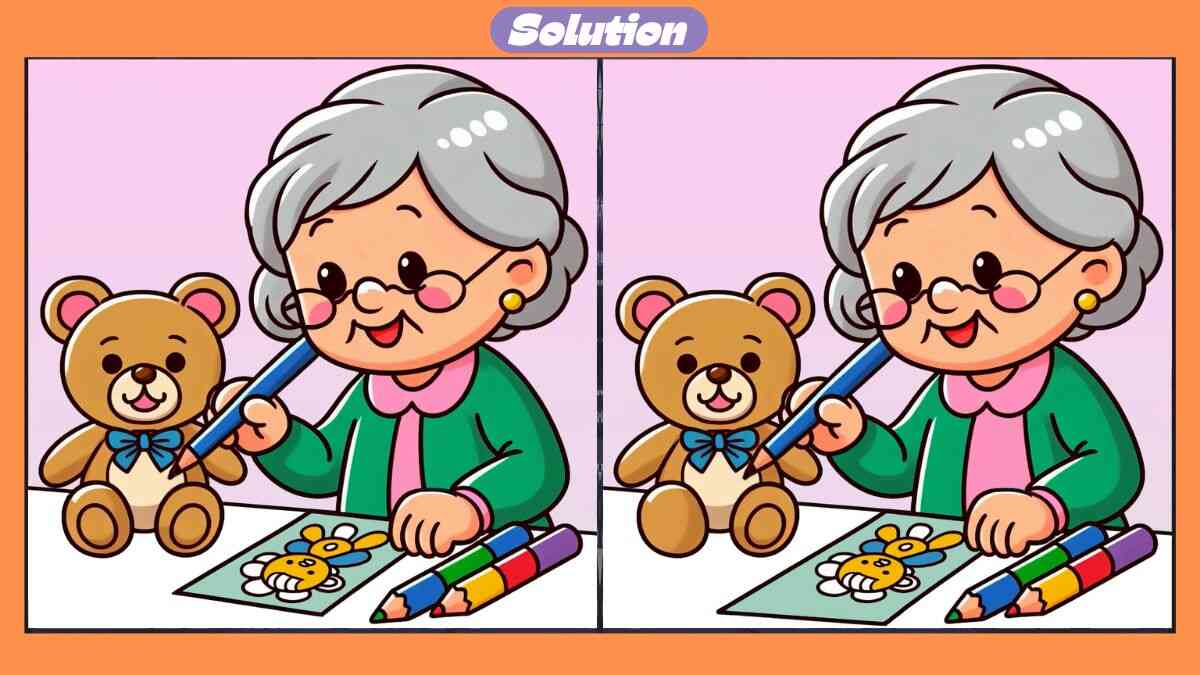 Find 3 Differences In 35 Seconds In The Grandma Scene