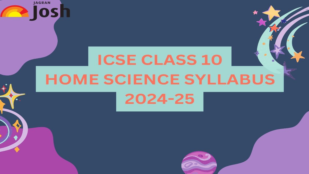 Icse Class 10 Home Science Syllabus 2024 25 Download Icse Class 10