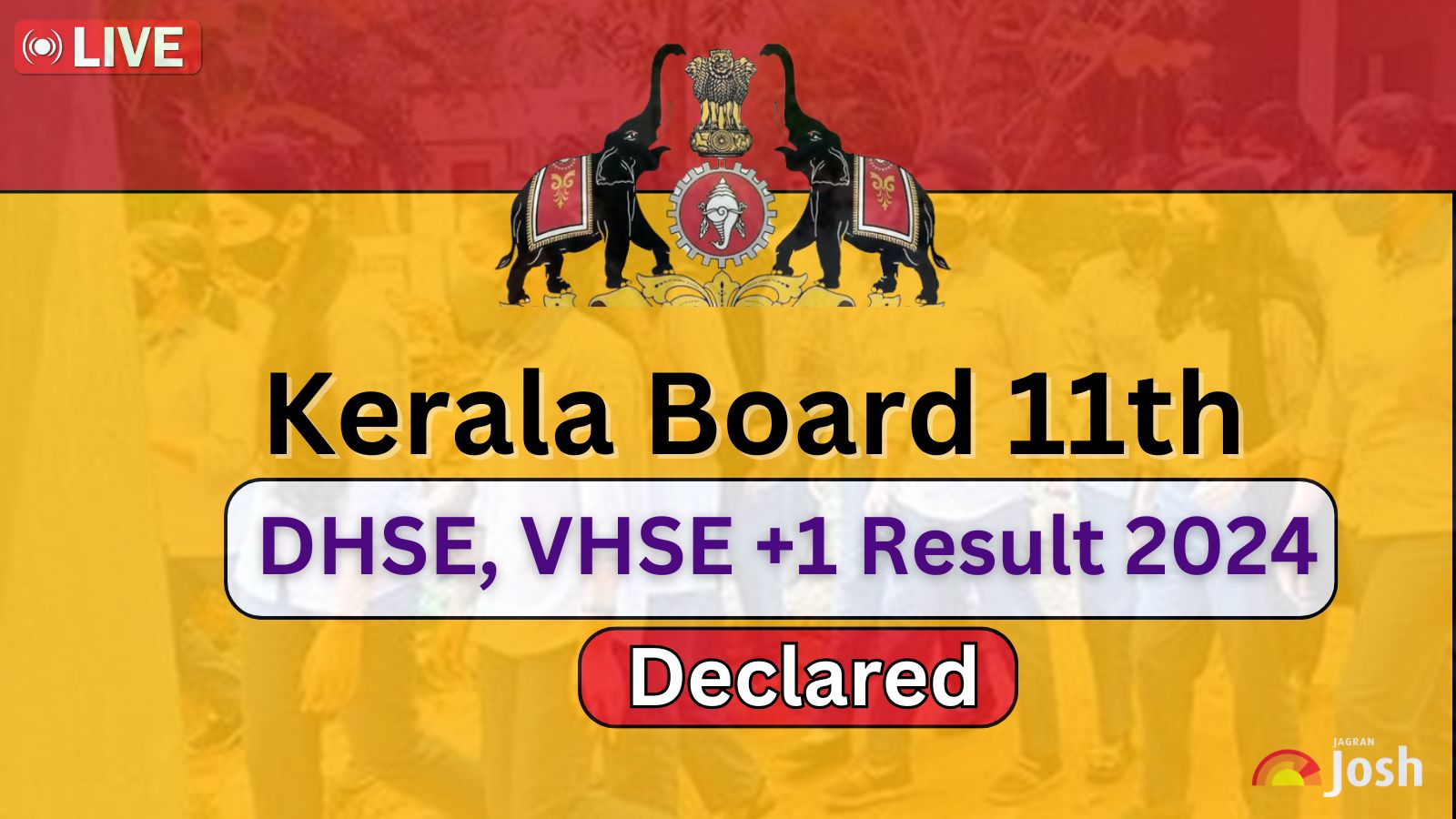 Kerala Plus One Result 2024 Declared Check DHSE, VHSE Class +1 School