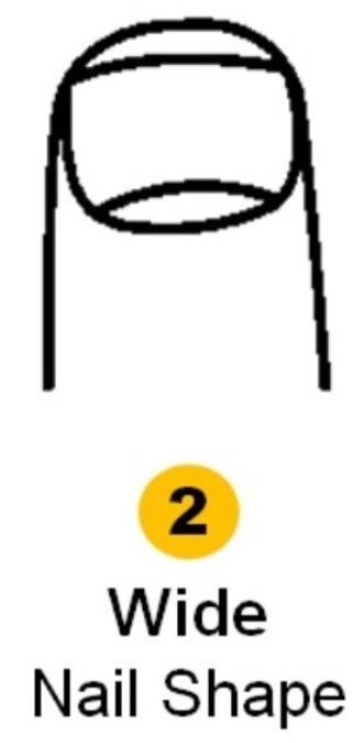 wide nail shape personality traits