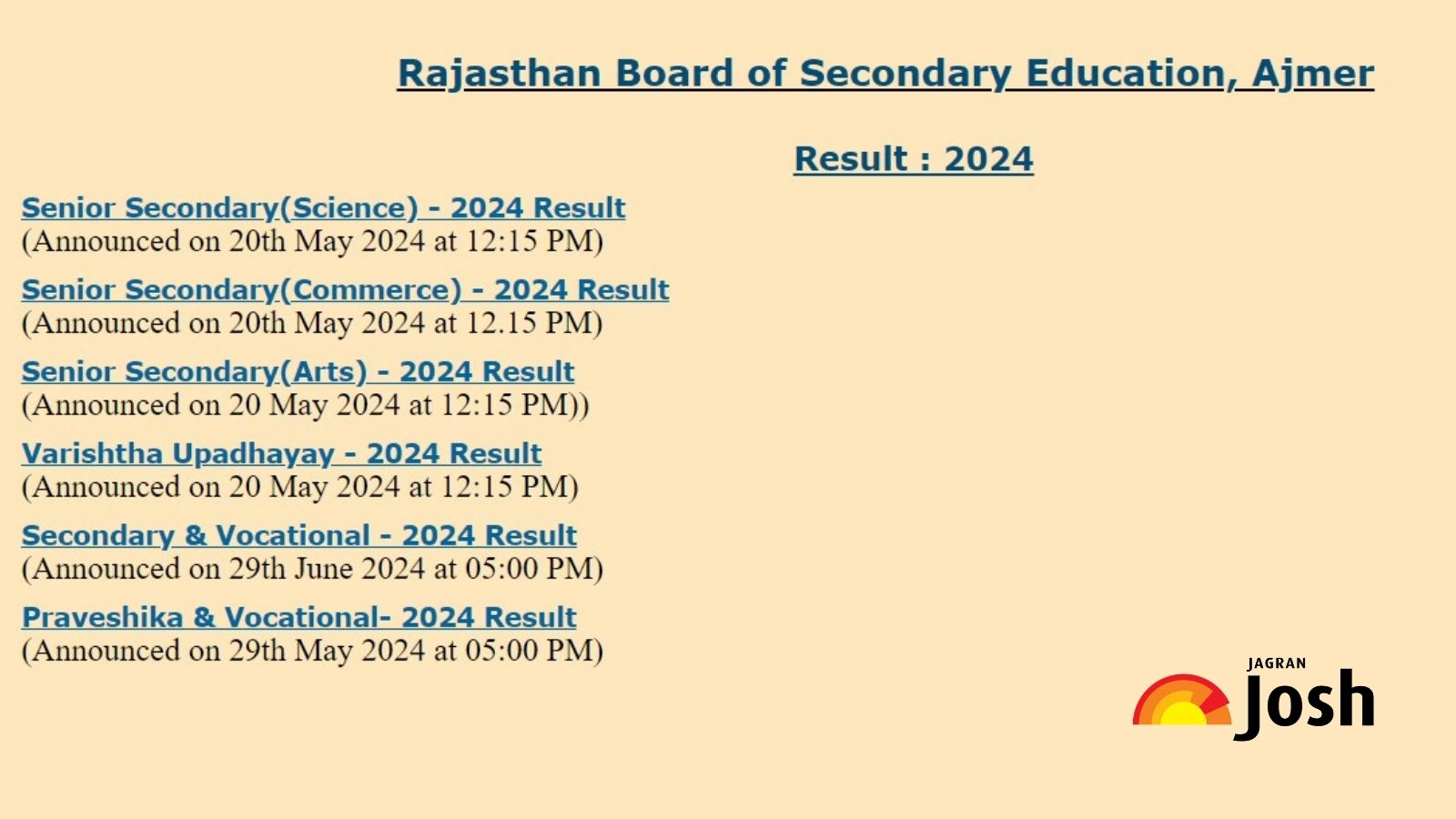 रोल नंबर नाम Rbse 10th Result 2024 Roll Number And Name Wise Steps To Download Rajasthan