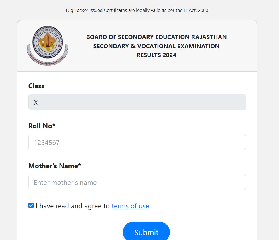 10th RBSE Result 2024 Out Steps to Download Rajasthan Board Ajmer