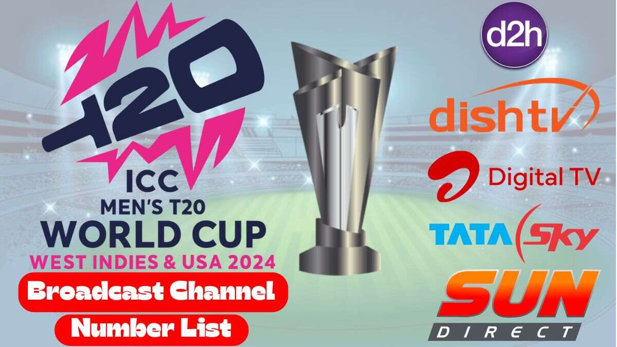 T20 World Cup Final 2024 Channel Number List Star Sports on Tata Sky Airtel Dish TV Videocon Sun Direct