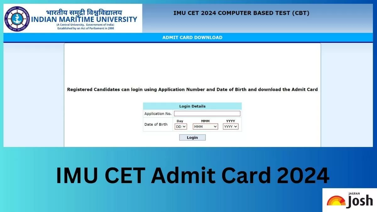  Get the direct link to download the IMU CET Admit Card 2024 PDF here.