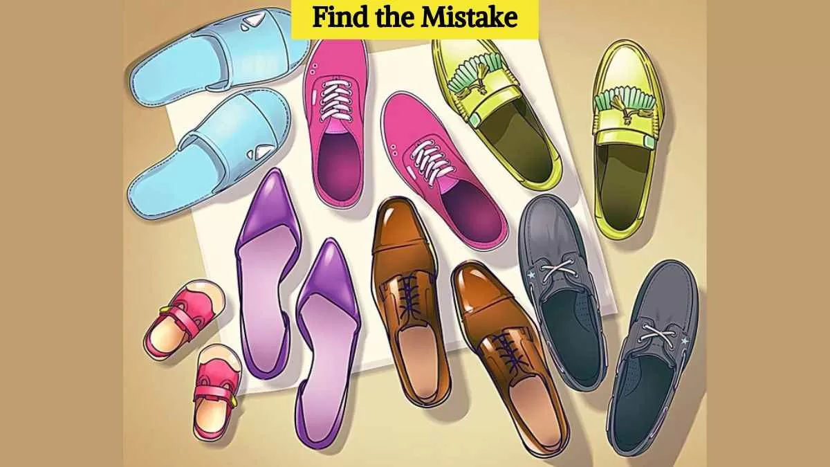 Find the mistake in shoe stack