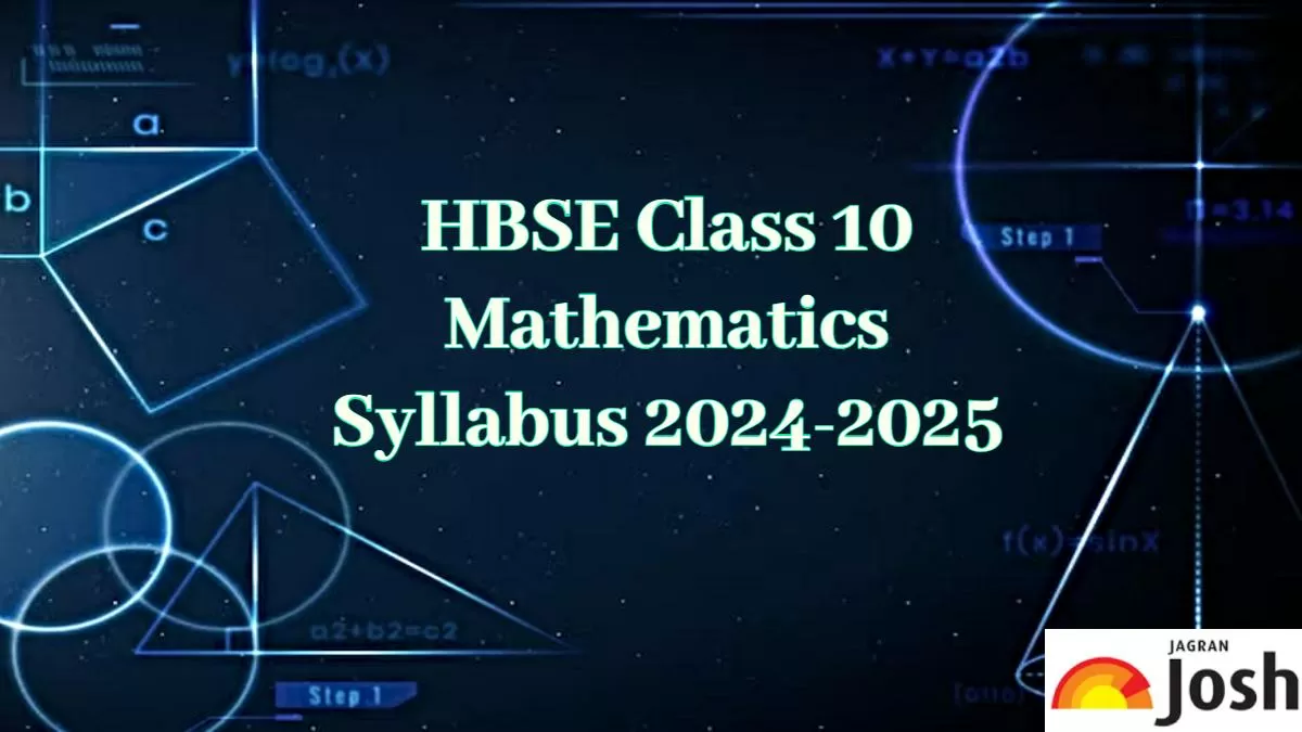 HBSE Class 10 Maths Syllabus 2024-25