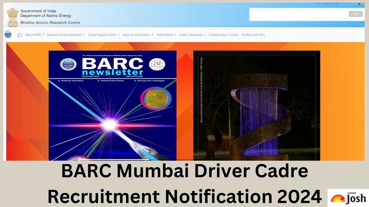 BARC Recruitment 2024: Apply for 50 Driver Cadre Posts, Check Eligibility