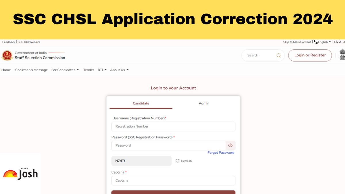 SSC CHSL Application Correction 2024 (OPEN) Direct Link, Dates