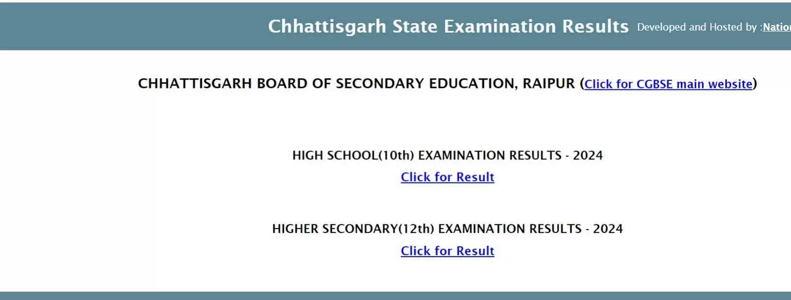 cgbse.nic.in 10th, 12th Result 2024: यहां मिलेगी छत्तीसगढ़ बोर्ड 10वीं, 12वीं रिजल्ट आधिकारिक वेबसाइट की सूची results.cg.nic.in, चेक करें पलपल की अपडेट सबसे तेज 