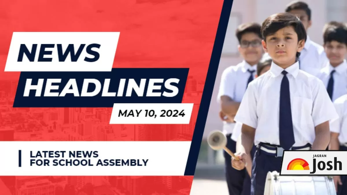 Get here today’s and tomorrow's news headlines in English for School Assembly