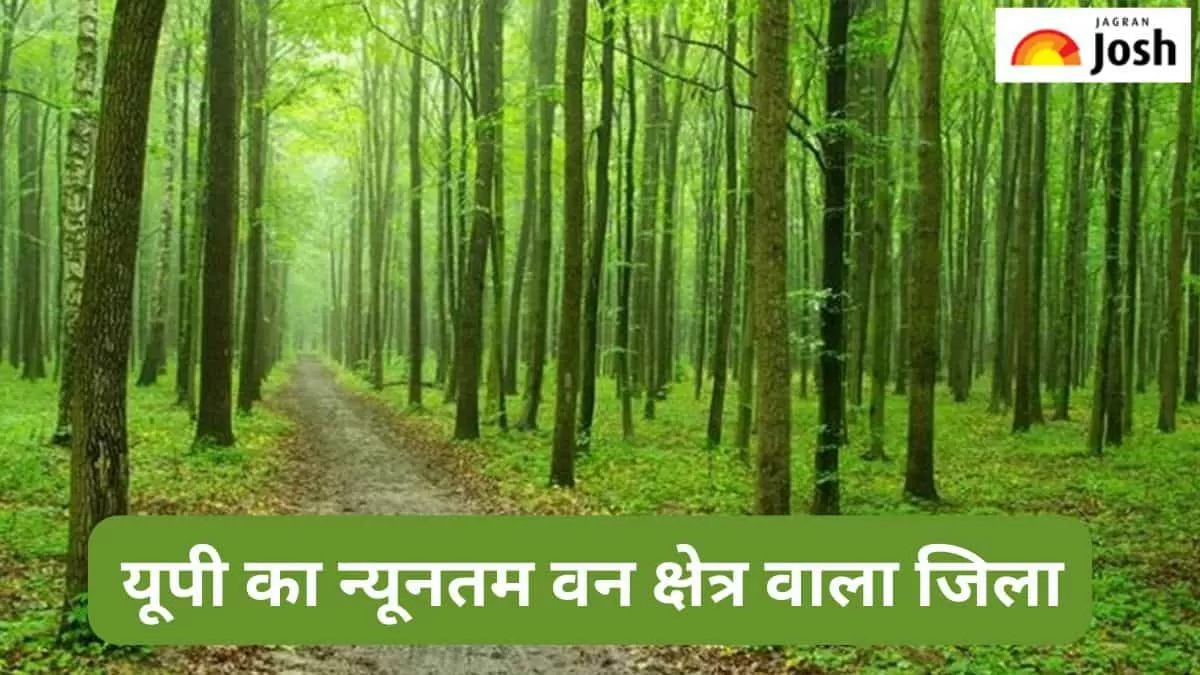 उत्तर प्रदेश का न्यूनतम वन क्षेत्र वाला जिला